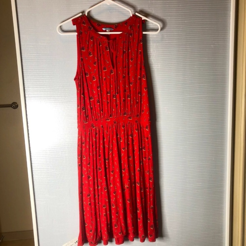 Red nautical dress